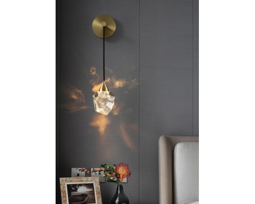 Бра Crystal rock II 9701W brass DeLight Collection Бра Crystal rock II 9701W brass DeLight Collection