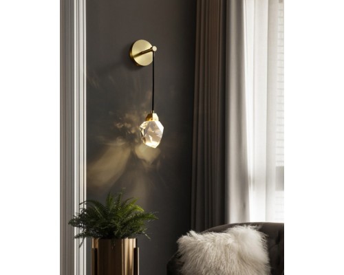 Бра Crystal rock II 9701W brass DeLight Collection Бра Crystal rock II 9701W brass DeLight Collection