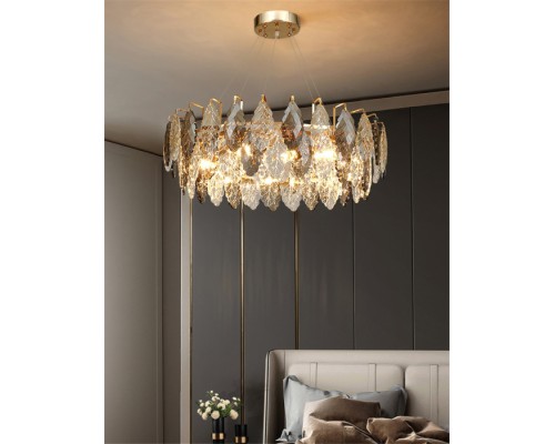 Подвесная люстра D8011P D8011P/R-800 gold/smoky DeLight Collection Подвесная люстра D8011P D8011P/R-800 gold/smoky DeLight Collection