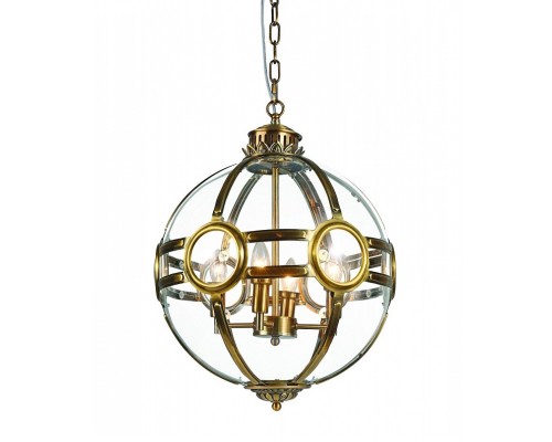 Подвесная люстра Hagerty KG0516P-4 antique brass DeLight Collection Подвесная люстра Hagerty KG0516P-4 antique brass DeLight Collection