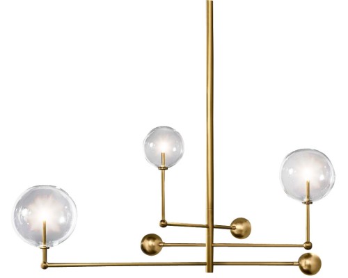 Потолочная люстра Globe Mobile KG0835P-3 brass DeLight Collection Потолочная люстра Globe Mobile KG0835P-3 brass DeLight Collection