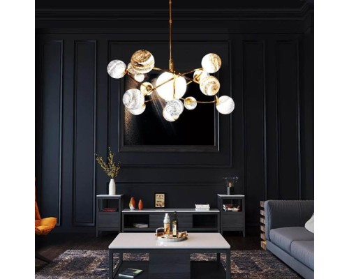Подвесная люстра Planet KG1122P-13A brass DeLight Collection Подвесная люстра Planet KG1122P-13A brass DeLight Collection