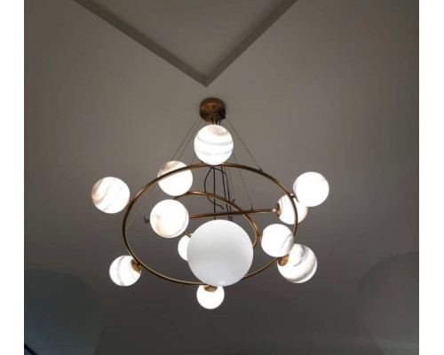 Подвесная люстра Planet KG1122P-13A brass DeLight Collection Подвесная люстра Planet KG1122P-13A brass DeLight Collection