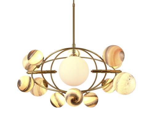 Потолочная люстра Planet KG1122P-13B brass DeLight Collection Потолочная люстра Planet KG1122P-13B brass DeLight Collection