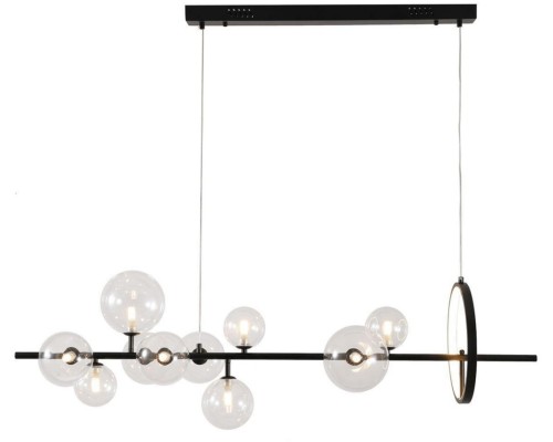 Подвесная люстра Art Deco Bubble KG1233P-10 black/clear DeLight Collection Подвесная люстра Art Deco Bubble KG1233P-10 black/clear DeLight Collection