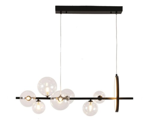 Подвесная люстра Art Deco Bubble KG1233P-7 black/clear DeLight Collection Подвесная люстра Art Deco Bubble KG1233P-7 black/clear DeLight Collection