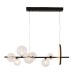 Подвесная люстра Art Deco Bubble KG1233P-7 black/clear DeLight Collection