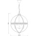 Подвесная люстра Residential KM0115P-4L nickel DeLight Collection