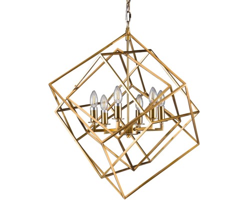 Подвесная люстра Matrix KM0282P-6 brass DeLight Collection Подвесная люстра Matrix KM0282P-6 brass DeLight Collection