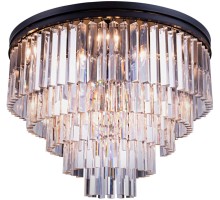 Потолочная люстра 1920s Odeon KR0387C-10A/P black/clear DeLight Collection