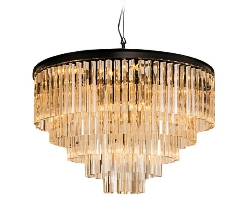 Подвесная люстра 1920s Odeon KR0387P-10A black/amber DeLight Collection Подвесная люстра 1920s Odeon KR0387P-10A black/amber DeLight Collection