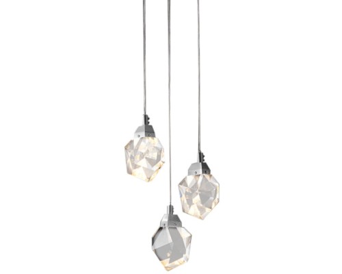 Подвесной светильник Crystal rock MD-020B-3 chrome DeLight Collection Подвесной светильник Crystal rock MD-020B-3 chrome DeLight Collection