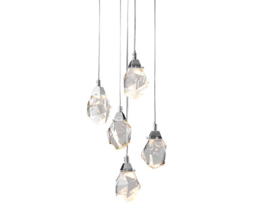 Подвесной светильник Crystal rock MD-020B-5 chrome DeLight Collection Подвесной светильник Crystal rock MD-020B-5 chrome DeLight Collection