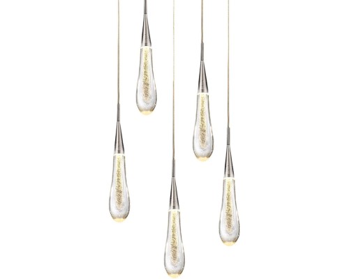 Подвесной светильник Pour MD-023B-5 chrome DeLight Collection Подвесной светильник Pour MD-023B-5 chrome DeLight Collection