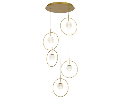 Подвесной светильник Elliot Diamante MD21001043-5A gold DeLight Collection Подвесной светильник Elliot Diamante MD21001043-5A gold DeLight Collection