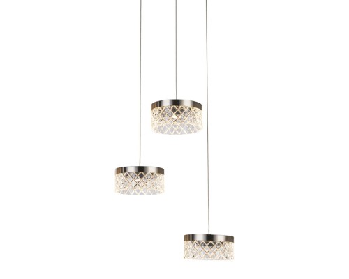 Подвесной светильник Diamond cut MD21020075-3A satin nickel DeLight Collection Подвесной светильник Diamond cut MD21020075-3A satin nickel DeLight Collection