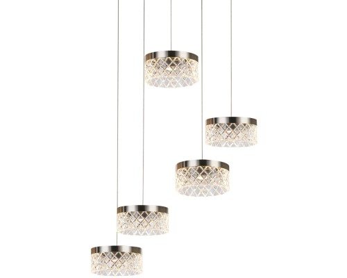 Подвесной светильник Diamond cut MD21020075-5A satin nickel DeLight Collection Подвесной светильник Diamond cut MD21020075-5A satin nickel DeLight Collection