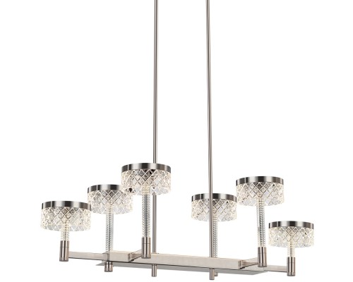 Подвесная люстра Diamond cut MD21020075-6B satin nickel DeLight Collection Подвесная люстра Diamond cut MD21020075-6B satin nickel DeLight Collection