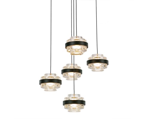 Подвесной светильник Indiana MD22030002-5A black/clear DeLight Collection Подвесной светильник Indiana MD22030002-5A black/clear DeLight Collection