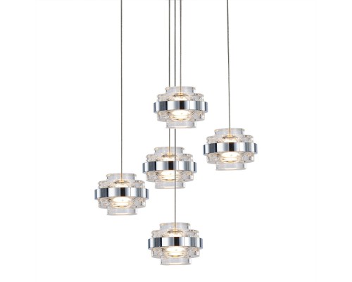 Подвесной светильник Indiana MD22030002-5A chrome/clear DeLight Collection Подвесной светильник Indiana MD22030002-5A chrome/clear DeLight Collection