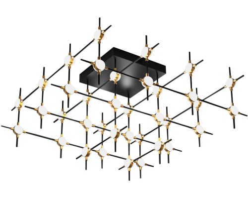 Потолочная люстра Molecular MX18001067-36A black/gold DeLight Collection Потолочная люстра Molecular MX18001067-36A black/gold DeLight Collection
