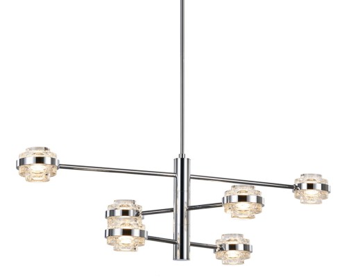 Подвесная люстра Indiana MX22030002-6A chrome/clear DeLight Collection Подвесная люстра Indiana MX22030002-6A chrome/clear DeLight Collection