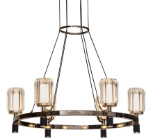 Подвесная люстра P0738 P0738-6A gold/pearl black DeLight Collection