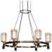 Подвесная люстра P0738 P0738-6A gold/pearl black DeLight Collection