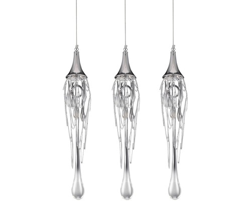 Подвесной светильник Goddess Tears P68009L-3 chrome DeLight Collection Подвесной светильник Goddess Tears P68009L-3 chrome DeLight Collection