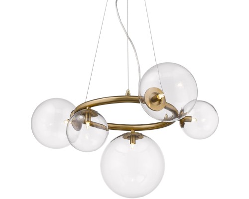Подвесная люстра Puppet P68092-5 brass DeLight Collection Подвесная люстра Puppet P68092-5 brass DeLight Collection