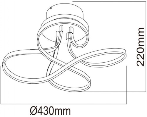 Потолочная люстра Аурих 496015202 DeMarkt