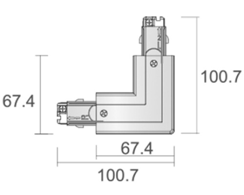 Коннектор D Line 710036 Deko-Light Коннектор D Line 710036 Deko-Light