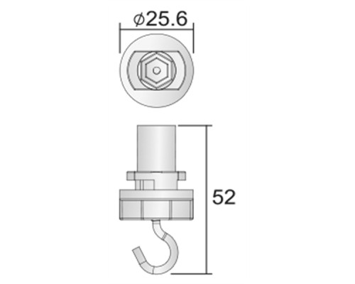 Крюк D Line 710062 Deko-Light Крюк D Line 710062 Deko-Light