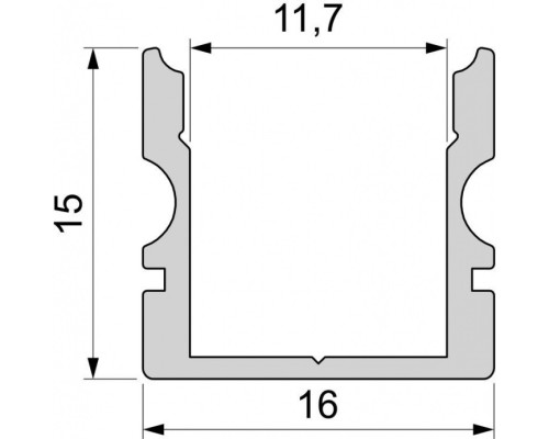 Профиль для светодиодной ленты AU-02-10 970123 Deko-Light
