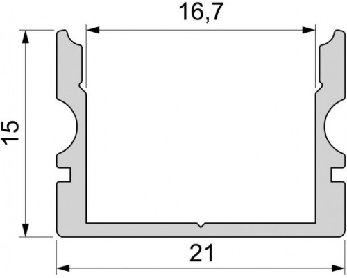 Профиль для светодиодной ленты AU-02-15 970161 Deko-Light