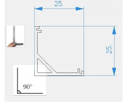 Профиль для светодиодной ленты AV-03-12 970438 Deko-Light Профиль для светодиодной ленты AV-03-12 970438 Deko-Light