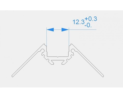 Профиль для светодиодной ленты AV-02-10 970450 Deko-Light Профиль для светодиодной ленты AV-02-10 970450 Deko-Light