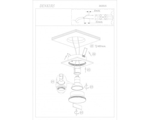 Точечный светильник DK2025-BK Denkirs Точечный светильник DK2025-BK Denkirs