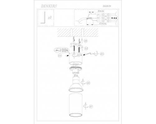 Точечный светильник DK2029-BK Denkirs Точечный светильник DK2029-BK Denkirs