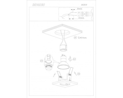 Точечный светильник DK2031-WH Denkirs Точечный светильник DK2031-WH Denkirs