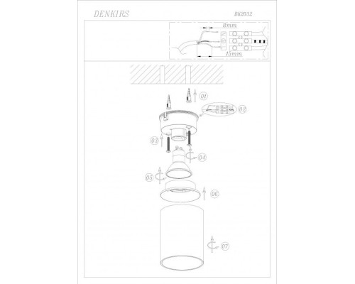 Точечный светильник DK2032-WH Denkirs Точечный светильник DK2032-WH Denkirs