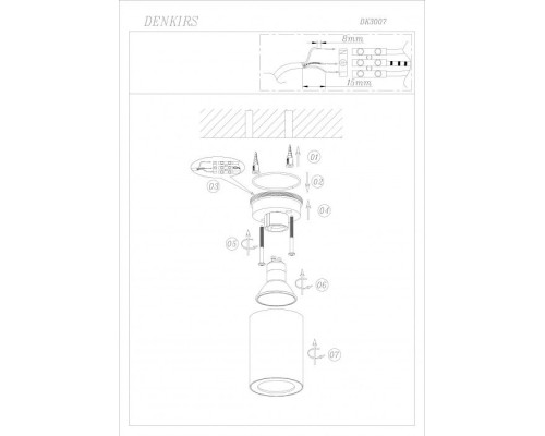 Точечный светильник DK3007 DK3007-WH Denkirs Точечный светильник DK3007 DK3007-WH Denkirs