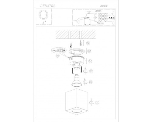 Точечный светильник DK3010 DK3010-AL Denkirs Точечный светильник DK3010 DK3010-AL Denkirs