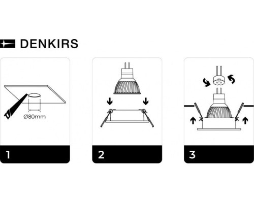 Точечный светильник DK3020-BK Denkirs