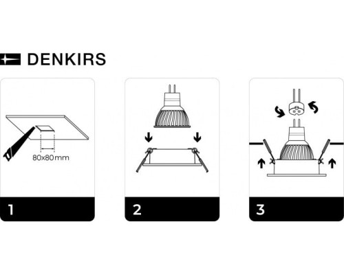 Точечный светильник DK3021-BK Denkirs