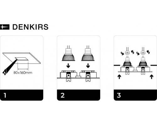 Точечный светильник DK3022-CM Denkirs