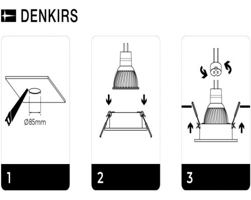 Точечный светильник DK3026-WH Denkirs