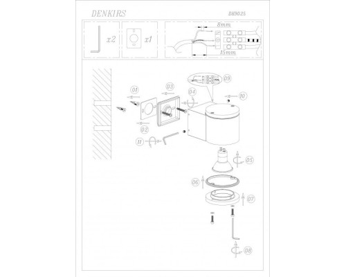 Настенный светильник DK9025 DK9025-BK Denkirs Настенный светильник DK9025 DK9025-BK Denkirs