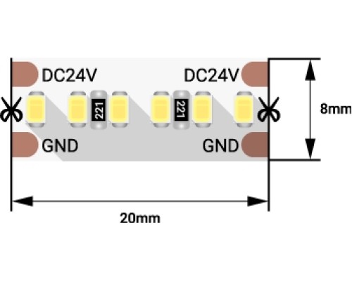 Светодиодная лента LUX DSG2A300-24-WW-33 DesignLed Светодиодная лента LUX DSG2A300-24-WW-33 DesignLed