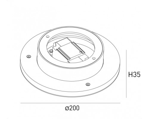 Настенный светильник ML ML-R200-BL-WW DesignLed